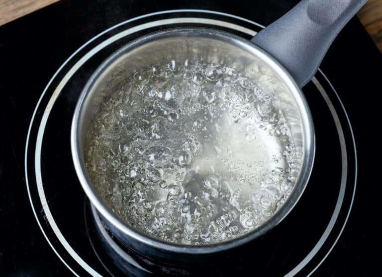boiling water