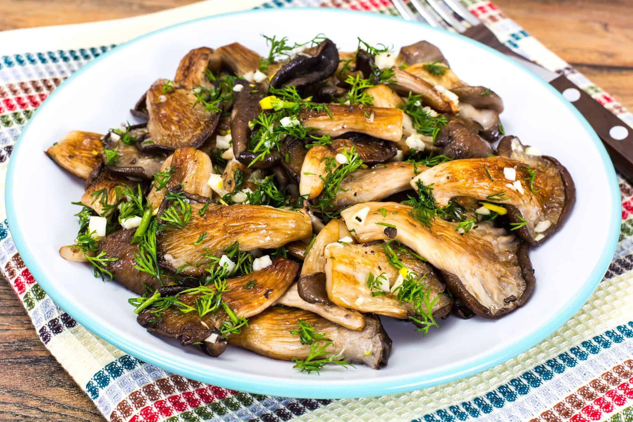 Creamy Blue Oyster Mushroom Pasta